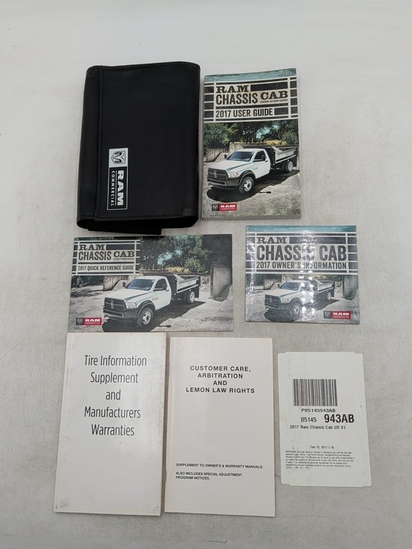 2017 Dodge Ram Chassis Cab 3500/4500/5500 Owners Manual With Quick Reference