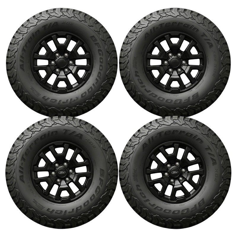 (4) 21-25 Raptor 17" Wheels 37/12.50R17 Tires OE Ford Bronco OEM NB3V 1007 AB