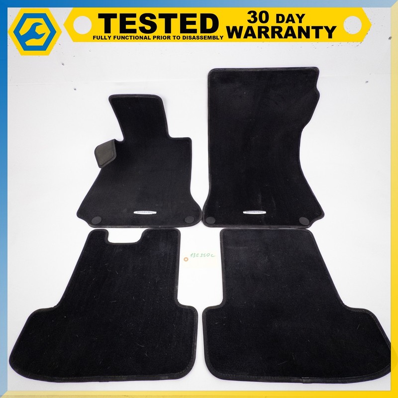 10-17 Mercedes W207 E-Class Coupe Convertible SET BLACK CARPET FLOOR MAT OEM