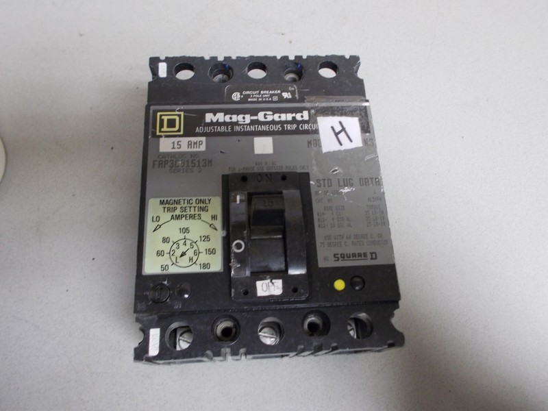 Square D FAP3001513M 15A 3-Pole 600VAC Circuit Breaker *FREE SHIPPING*