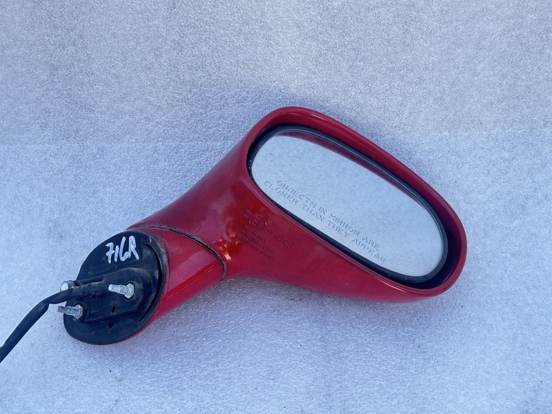 1993 1994 1995 1996 1997 HONDA DEL SOL PASSENGER SIDE VIEW DOOR MIRROR POWER RED