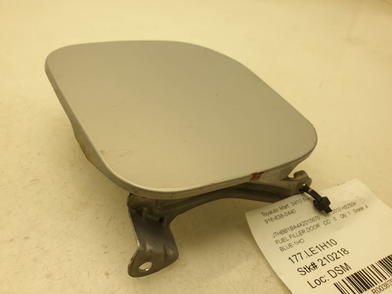 2010 LEXUS HS250H FUEL FILLER DOOR BLUE-1HO
