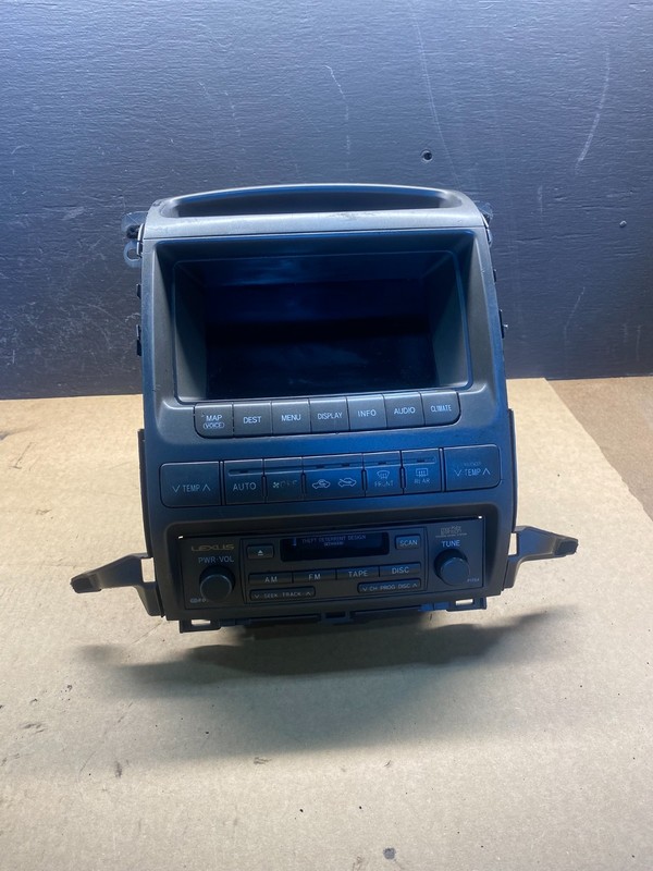 2004 to 2007 Lexus GX470 AM/FM Radio Tape CD Player Screen Display AC7068 DG