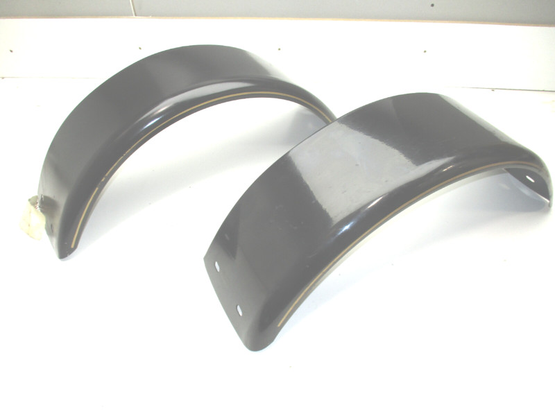 Boat Trailer Fender Set Black Painted Steel 28 1/2" L x 8 3/4" W x 10 1/2 H"