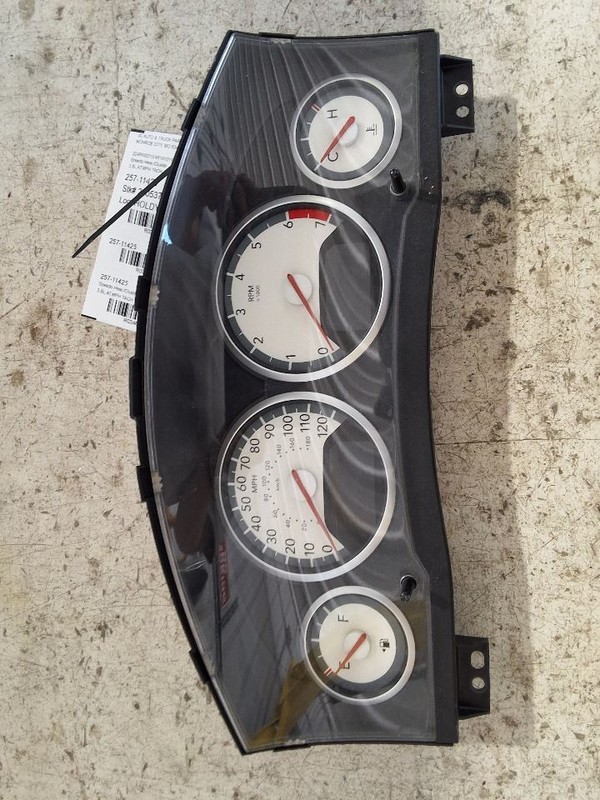 Speedometer Cluster Silver Numbered Gauges 4 Pod MPH Fits 10 CARAVAN 3468832