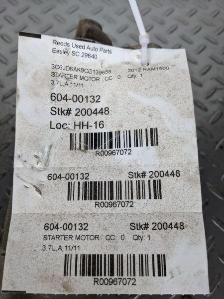Starter Motor Fits 06-13 DODGE 1500 PICKUP 967072