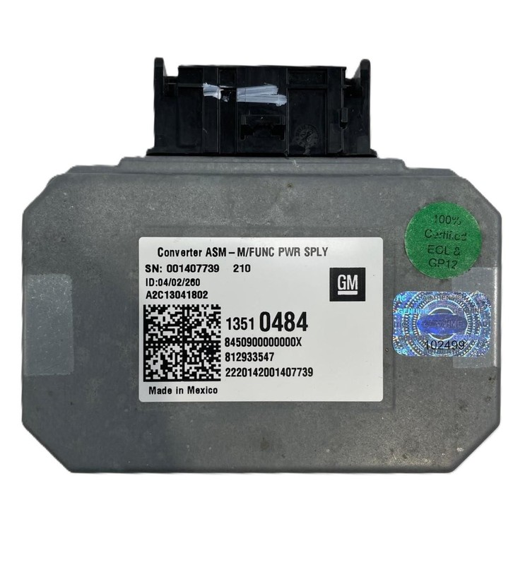 2020 GMC Terrain SLE Alternate Power Supply Converter Module 13510484 OEM