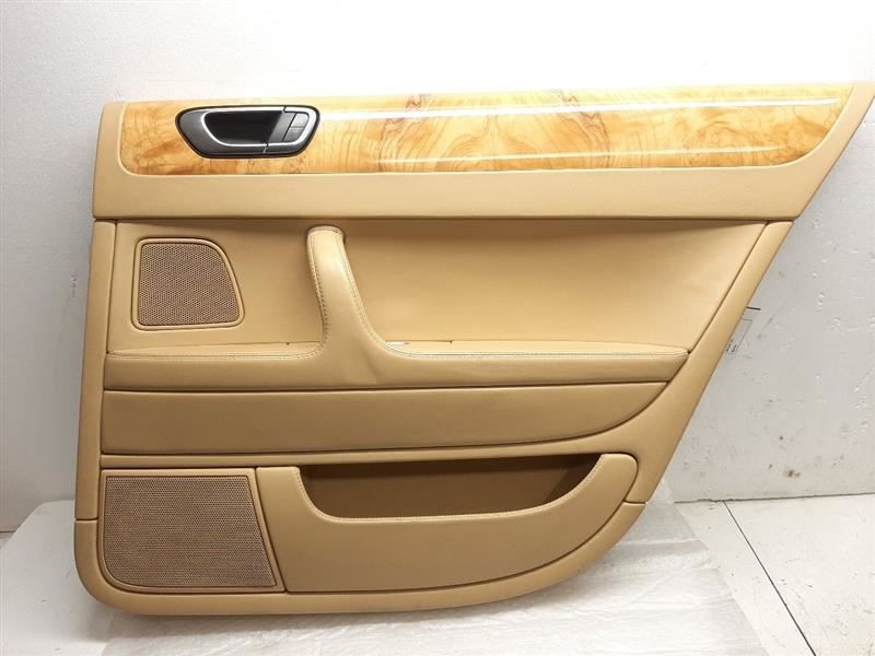 2007 Bentley Flying Spur Right Rear Door Panel Trim Cover Card Beige Wood Grain