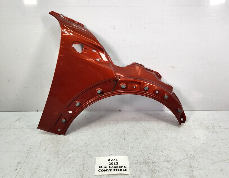 ✅ 11-15 OEM Mini Cooper S R57 Front Right Passenger Side Fender Panel Orange B23