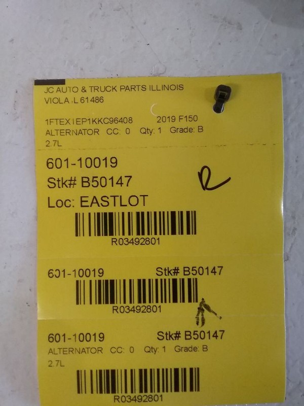 Alternator Turbo Fits 17-20 FORD F150 PICKUP 3492801