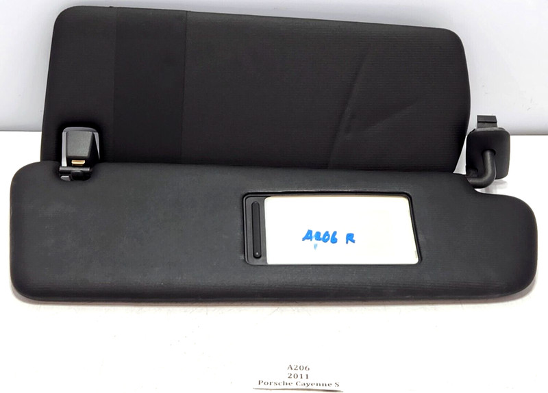 ✅ 11-18 OEM Porsche Cayenne S 958 Front Right Passenger Sun Visor Black NOTE*