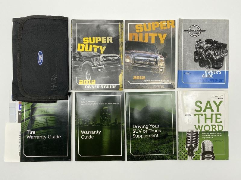Owners Manual 2012 Ford F250 F350 Super Duty 82078