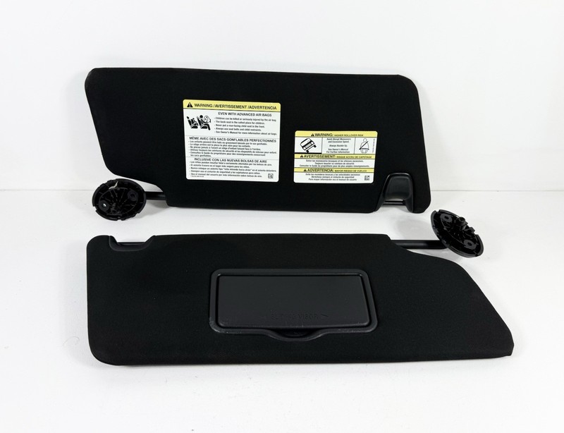 2016–2019 Ford Explorer Non-Illuminated Sun Visors Left & Right Visor Set Black