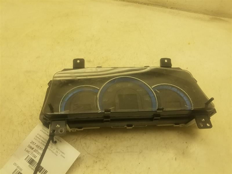 2012 TOYOTA CAMRY V4 HYBRID SPEEDOMETER CLUSTER