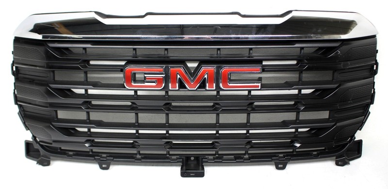 OEM Upper Grille For GMC Sierra 1500 Pro Chrome with black bars 85557819