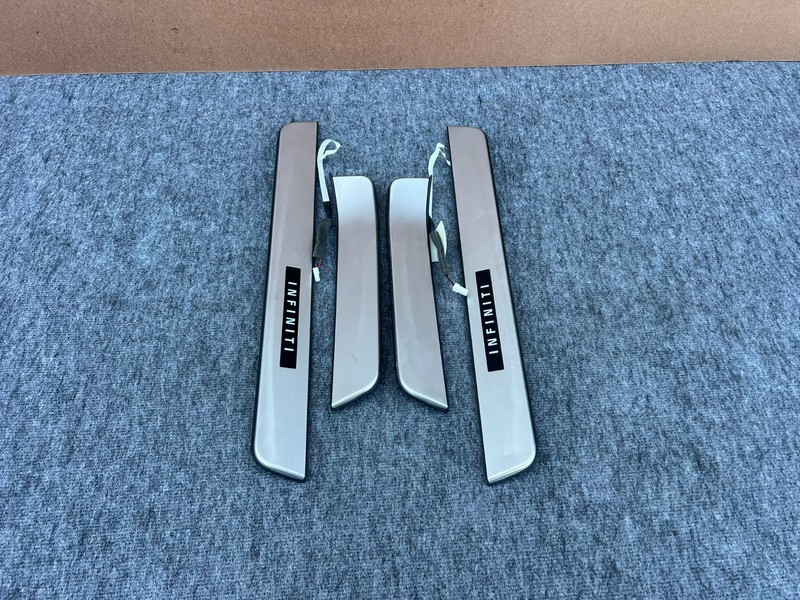 INFINITI Q50 16-24 OEM FRONT REAR LEFT RIGHT SCUFF PLATE DOOR SILL SILLS SET