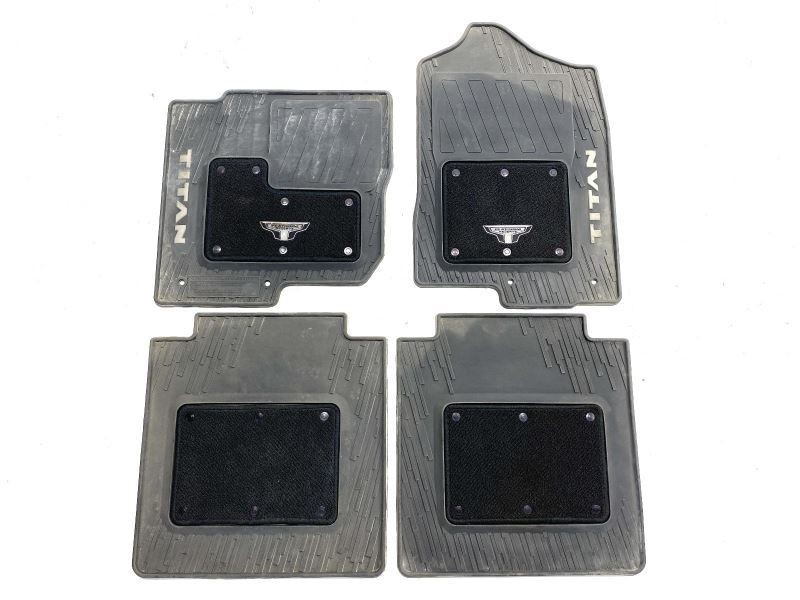 Front and Rear Floor Mats Platinum Reserve Fits 2016-2024 Nissan Titan 84121