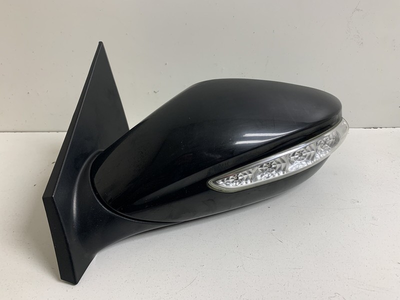 2011-2014 Hyundai Sonata Hybrid Left Driver Side View Door Mirror Gloss Black
