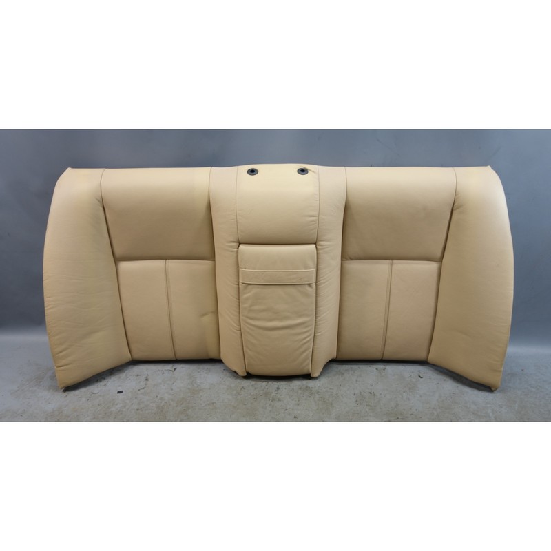 1997-2003 BMW E39 5-Series Sedan Fixed Rear Seat Backrest Sand Beige Leather OEM