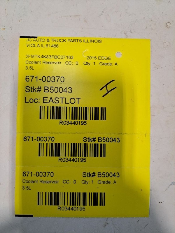 Coolant Reservoir Turbo Fits 15-23 EDGE 3440195