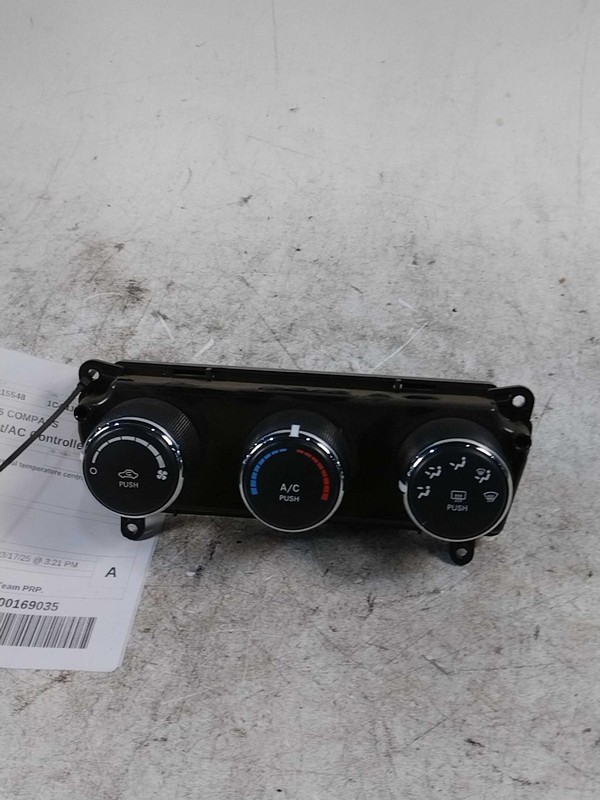 Used A/C Selector Switch fits: 2016 Jeep Compass w/AC w/o automatic temperature