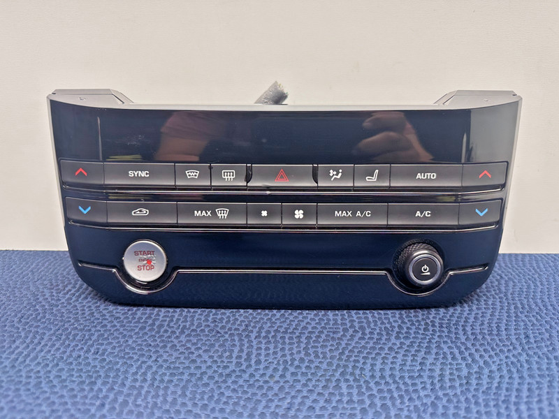 17 Jaguar F-Pace Dash Climate Control Panel Switch Ignition Buttons Harness OEM
