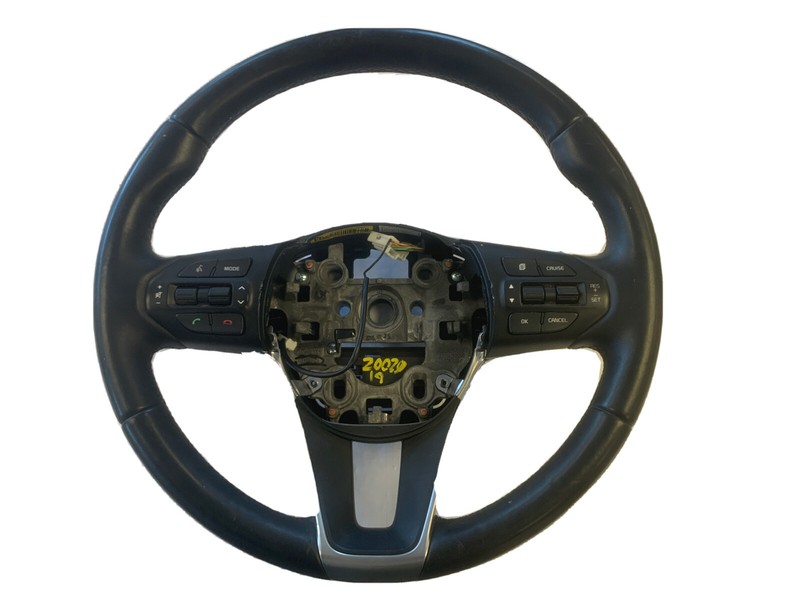 KIA SORENTO STEERING WHEEL W/LEATHER NO HEAT BLACK OEM 56100C6200CP5