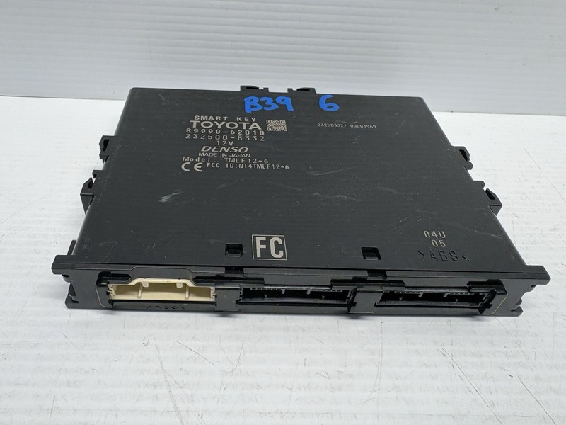 2017 TOYOTA MIRAI SMART KEY KEYLESS ENTRY COMPUTER CONTROL MODULE 89990-62010