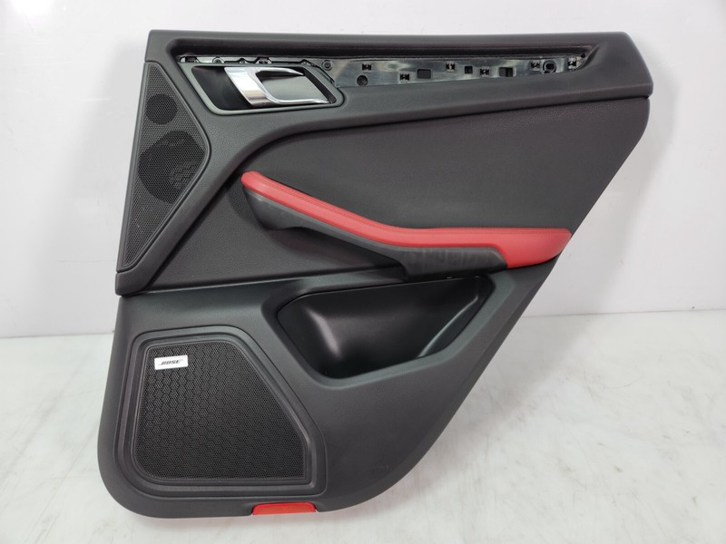 ✅ 15-18 OEM Porsche Macan 95B Rear Right Passenger Door Card Panel Leather Red *