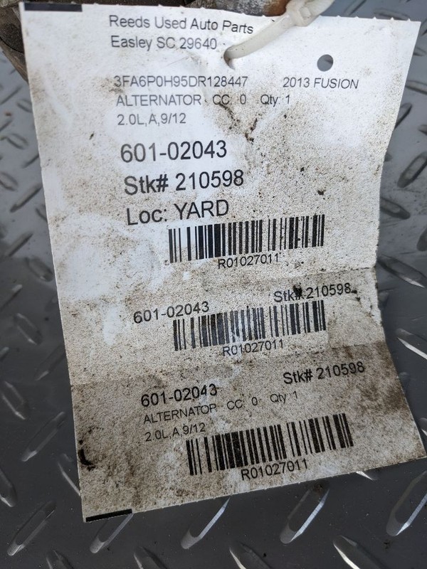 Alternator VIN 9 8th Digit Turbo 150 Amp Fits 13-20 FUSION 1027011