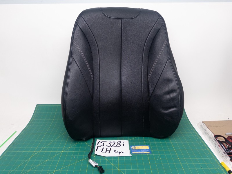 12-20 BMW F30 F34 FRONT LEFT TOP UPPER Base SEAT CUSHION white stitched OEM