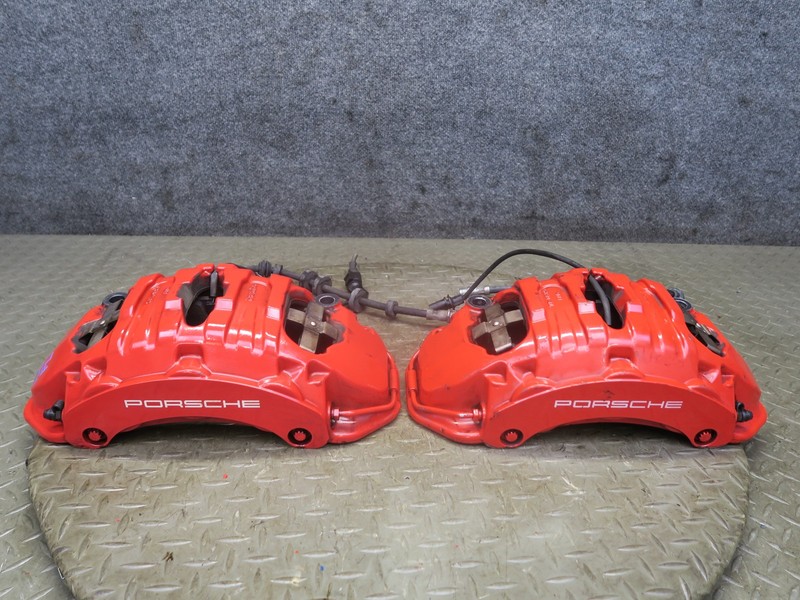2015-2018 PORSCHE MACAN TURBO FRONT LEFT & RIGHT BREMBO BRAKE CALIPER SET OF 2