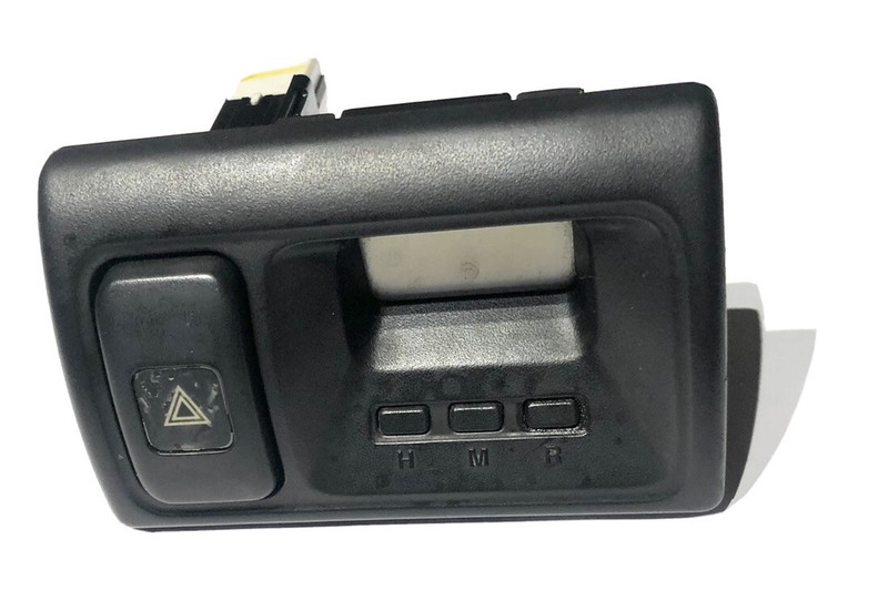 HONDA ACCORD FRONT CENTER DASH DIGITAL LED CLOCK HAZARD BUTTON SWITCH BLK 98-00