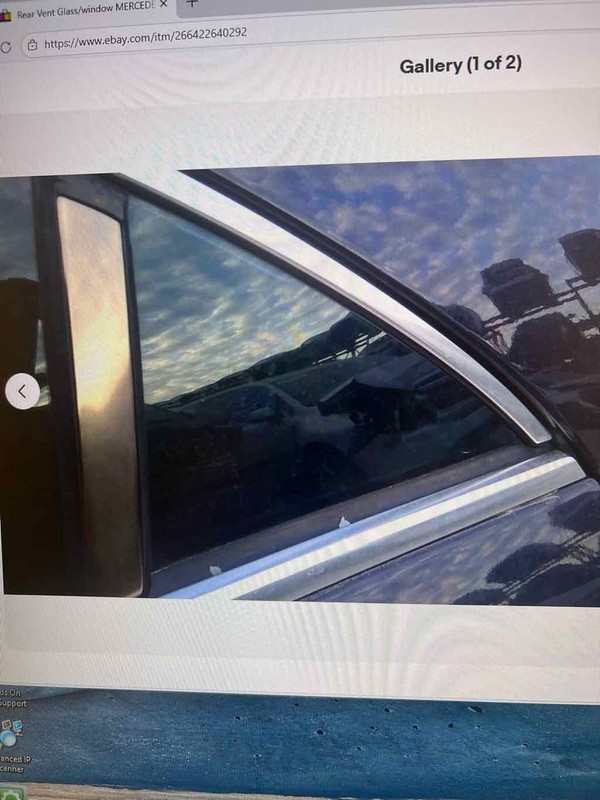 Rear Vent Glass/window MERCEDES CLS Left 06 07 08 09 10 11