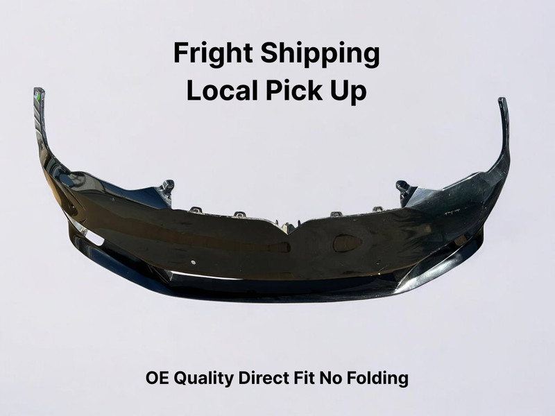 ✅ 16-21 Tesla Model S MS Front Bumper Cover Black w/chip and scratches