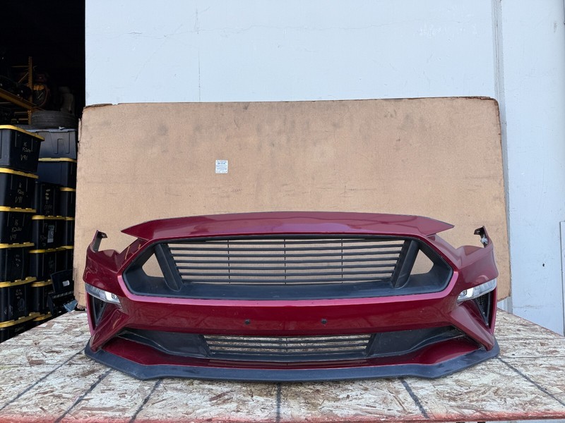 FORD MUSTANG GT 2018-2023 OEM FRONT BUMPER COVER WITH GRILLS ASSEMBLY (RED)