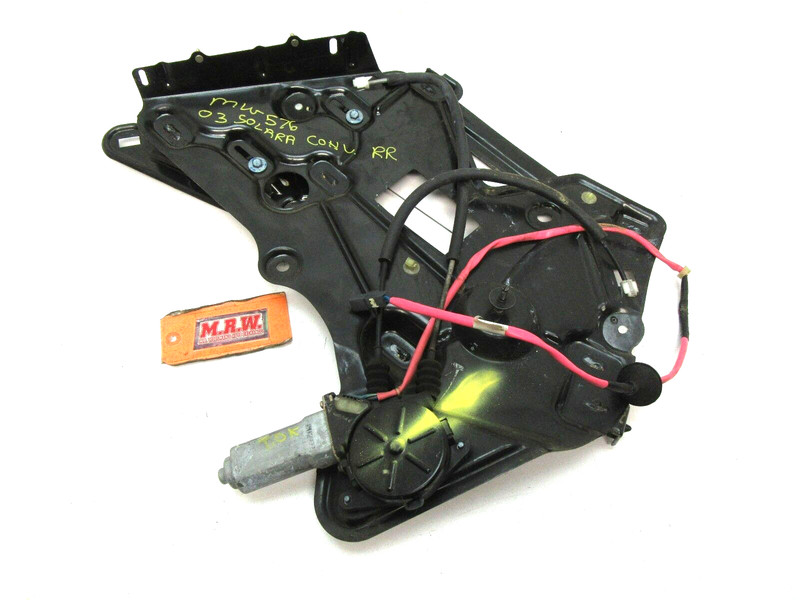 WINDOW MOTOR REGULATOR QUARTER GLASS POWERPANEL TRACK R for SOLARA CONVERTIBLE