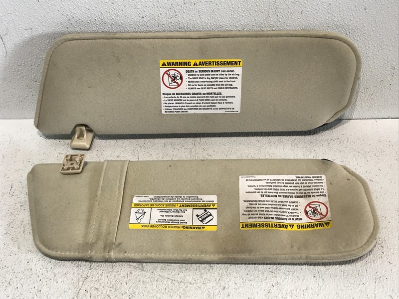 2001-2005 Ford Explorer Sport Trac Light Beige Sun Visor Driver Passenger Side