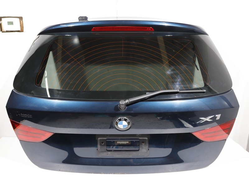 2012-2015 BMW E84 X1 REAR COMPLETE TRUNK LID GATE HATCH GLASS BLUE B38 OEM