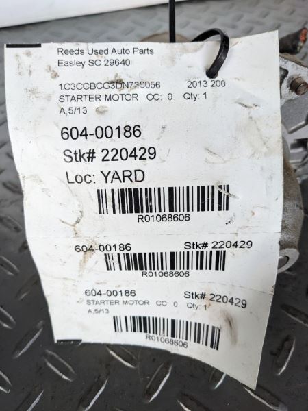 Starter Motor Fits 11-14 200 1068606