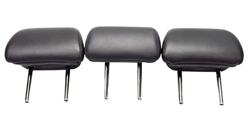 📌2014-24 INFINITI Q50 REAR RIGHT LEFT CENTER SEAT LEATHER HEADREST SET OF 3 OEM