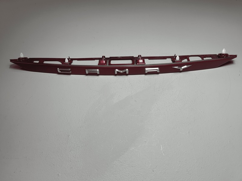 2018-2024 Toyota Camry Rear Trunk Deck Lid License Plate Molding *3T3* OEM Red