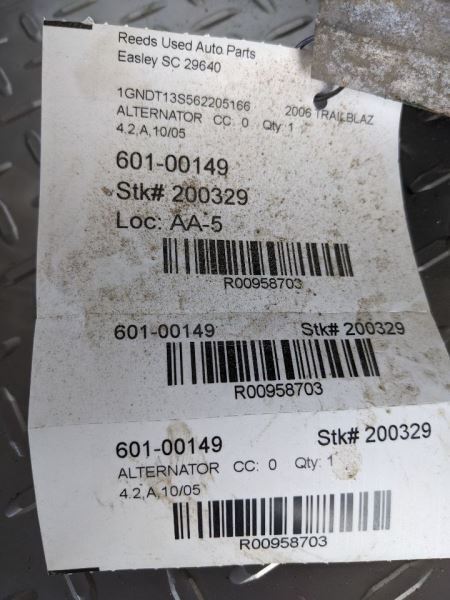 Alternator Fits 06 ENVOY 958703