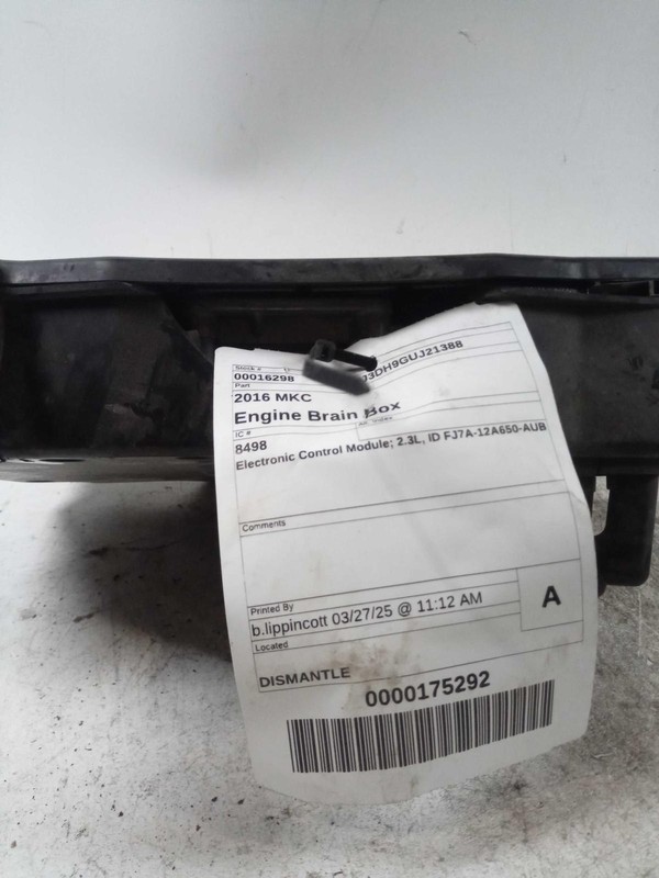 2016 Lincoln MKC Engine Control Module ECM 2.3L OEM GJ7A12A650RB 106K Miles