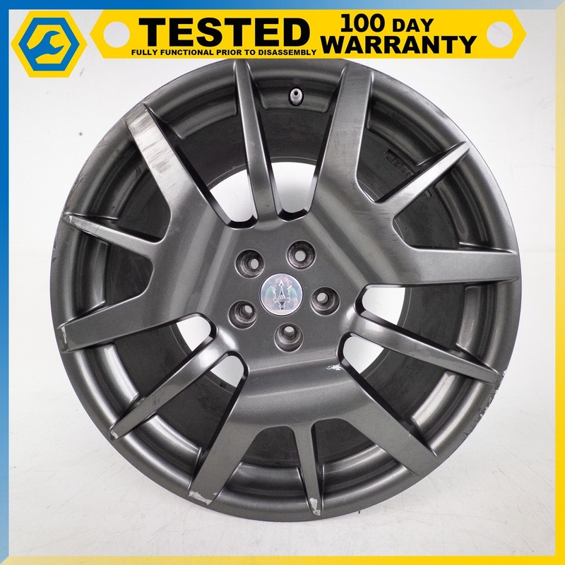 08-19 MASERATI GRANTURISMO GRANCABRIO 10.5J X 20 20" REAR WHEEL RIM GRAY OEM