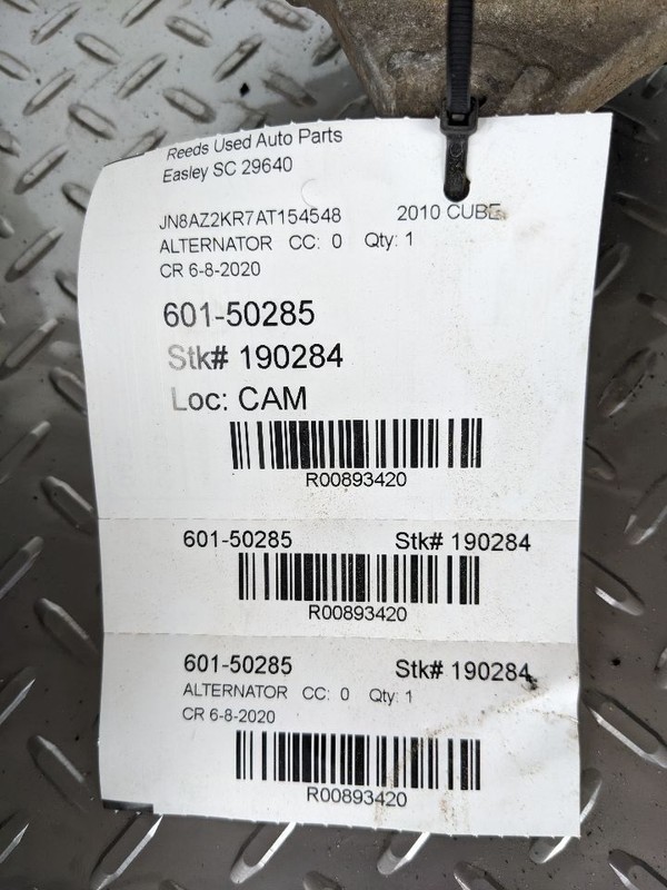 Alternator Fits 09-14 CUBE 893420