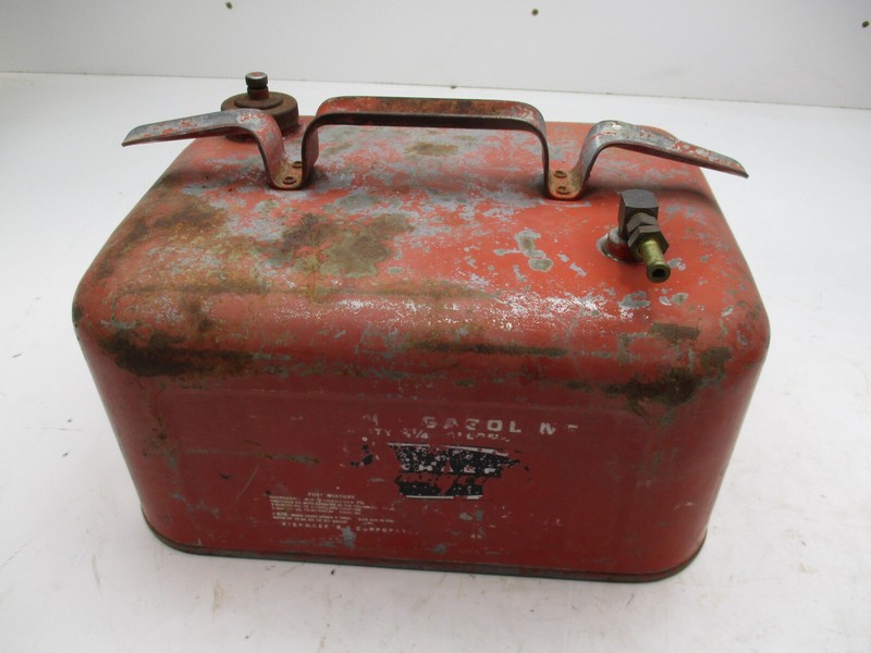 Vintage Mercury Kiekhaefer Metal Outboard Motor Boat 3-1/4 Gallon Gas Tank Can