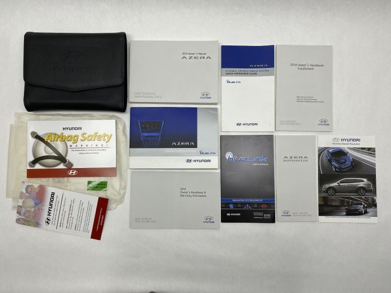 Owners Manual 2014 Hyundai Azera 81832