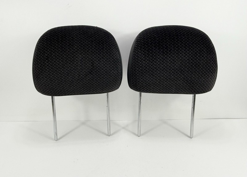 2002-2005 Dodge Ram 1500 2500 Front Seat Head Rest Headrests Pair Charcoal Cloth