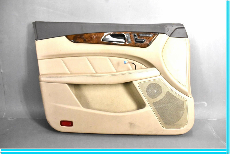 12-14 Mercedes W218 CLS550 Front Left Driver Side Interior Door Panel Beige OEM